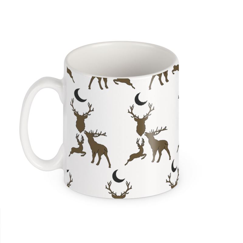 Stag Night  Mug in Horn
