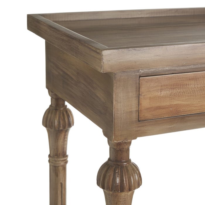 Side Table in Natural Mindi Wood