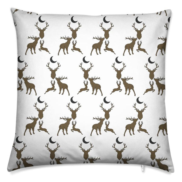 Stag Night cushion in Horn