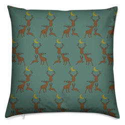 Stag Night cushion in Fawn