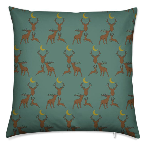 Stag Night cushion in Fawn