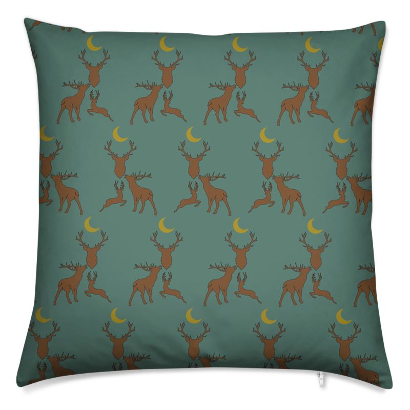 Stag Night cushion in Fawn