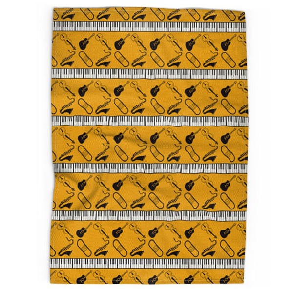 Band Aide Tea Towel in yellow