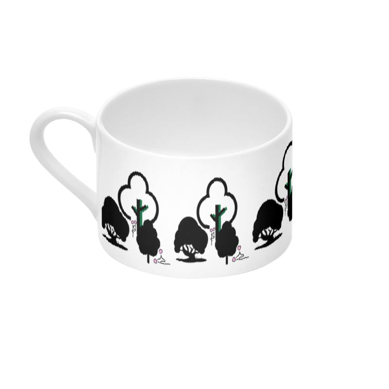 Tree Tryst Coffee Cup and Saucer