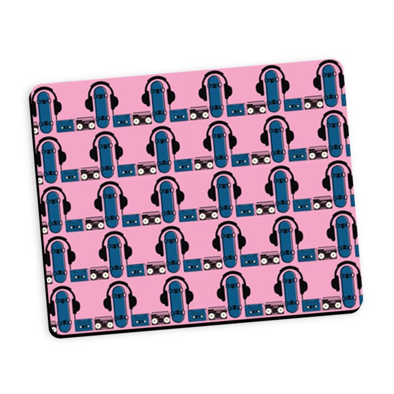 Wired for sound Mouse Mat in Pink