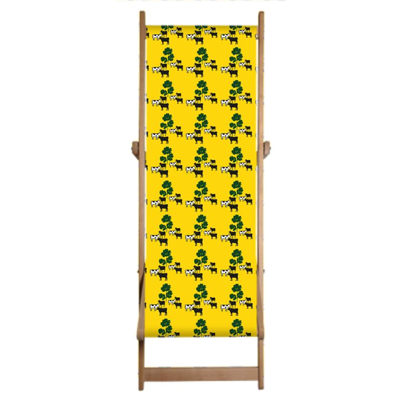 Cow Parsley Deck Chair in Corn