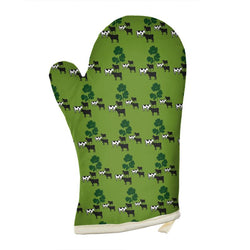 Cow Parsley Oven Glove in Grass
