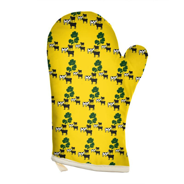 Cow Parsley Oven Glove in  corn