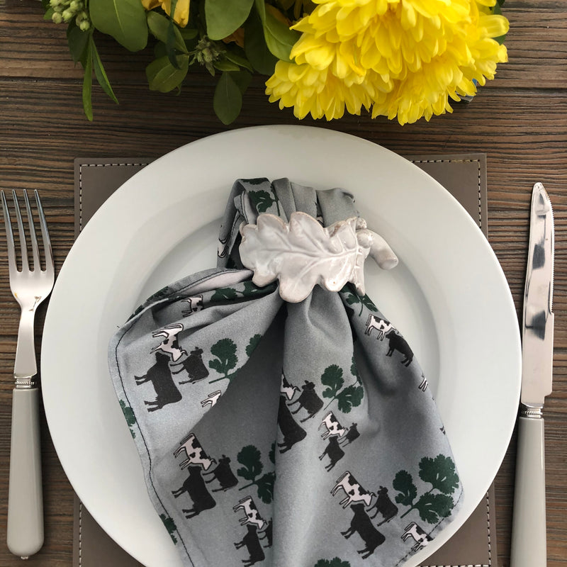 Cow Parsley Napkins in Willow