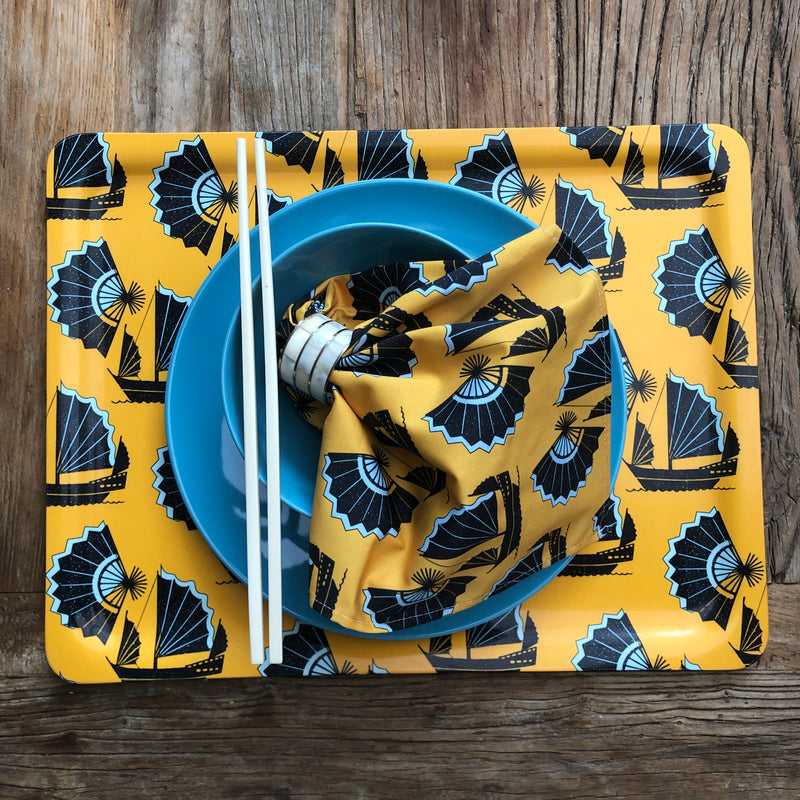 Fan of Junk Tray in Yellow