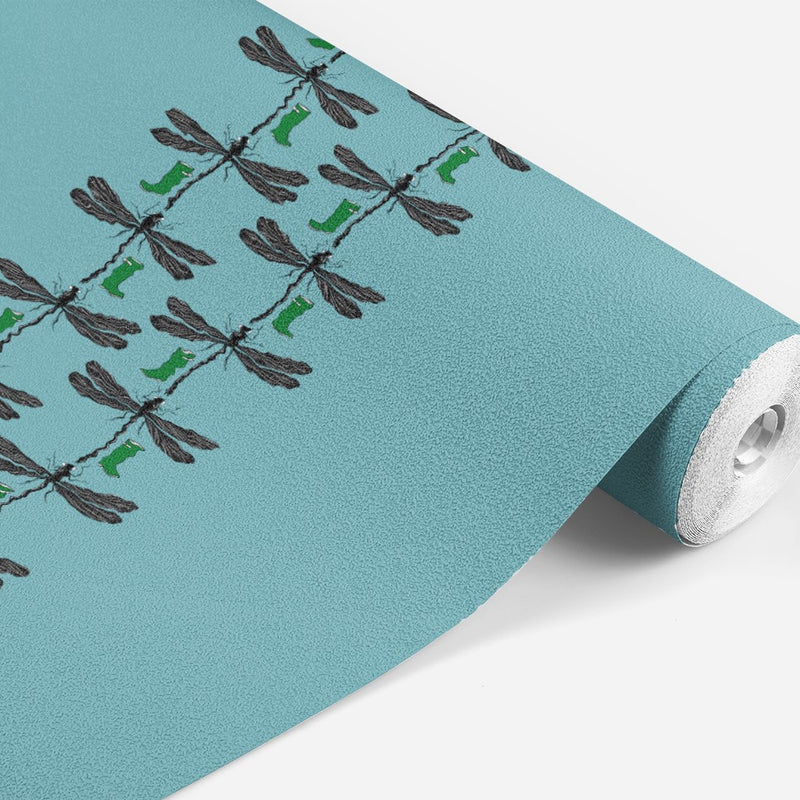 Wings and Wellies Wallpaper