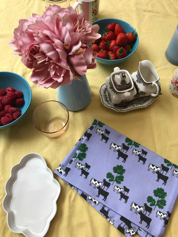 Cow Parsley Napkins in lavender