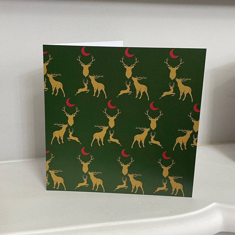 Stag Night Greeting Cards