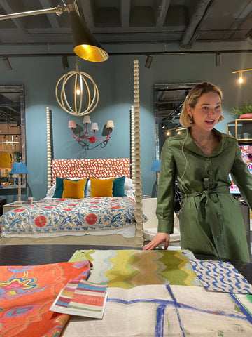 Minnie kemp talking at Julian Chichester