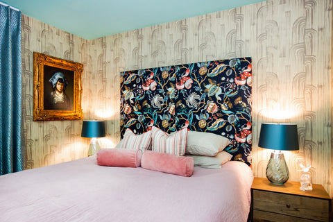 master bedroom design by fleur ward interior design kelly wearstler wallpaper