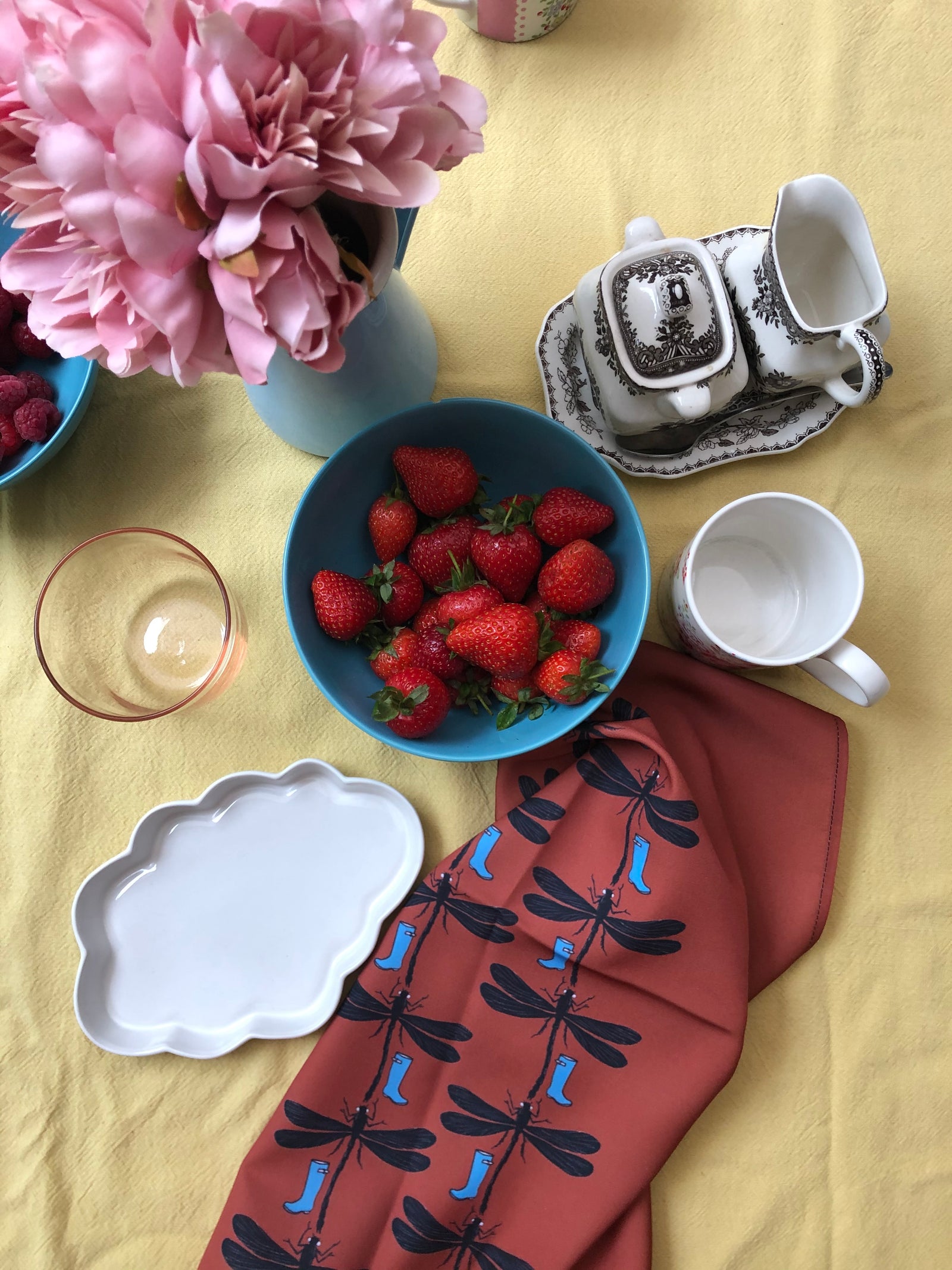 Wings and Wellies Napkins in Darter