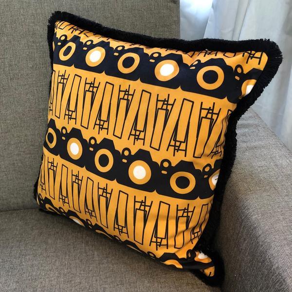 Self Distraction Yellow Cushions
